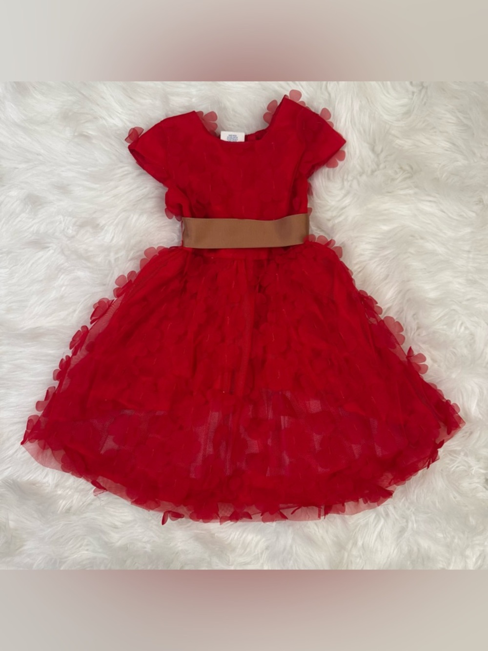 Joe & Ella Red Dress 4T | Classic Party Holiday Dress Girls - Picture 2 of 11